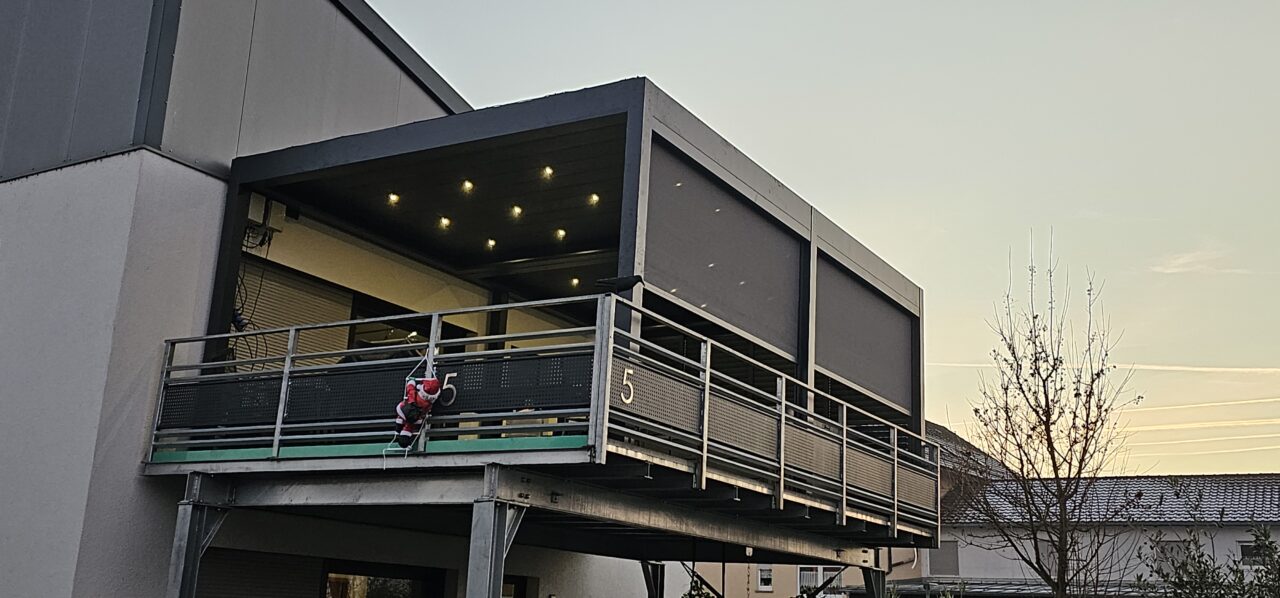 Lamellendach Terrasse