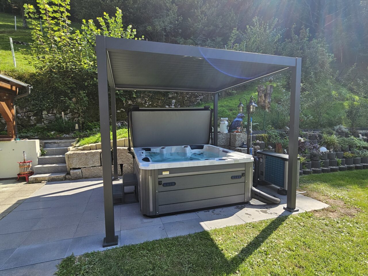 Terrassenüberdachung Lamellendach