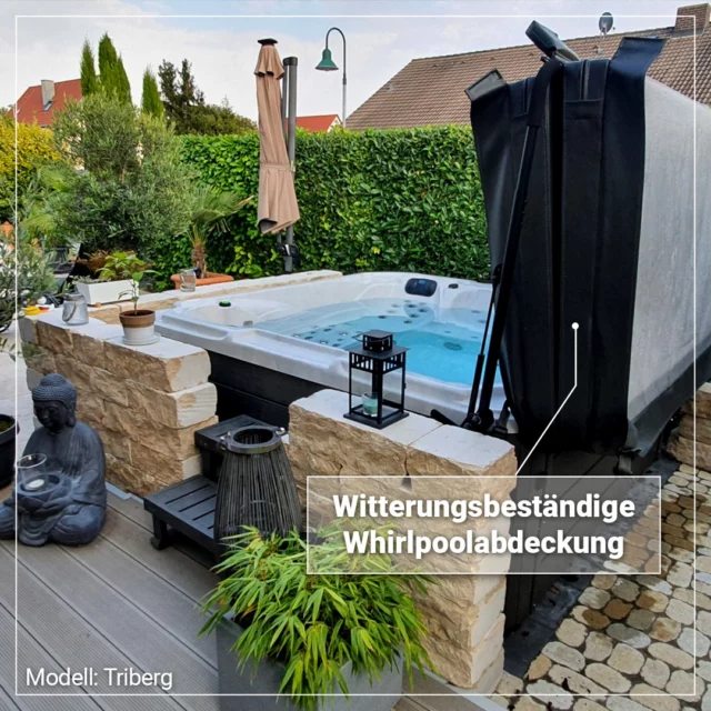 Mit einer hochwertigen Whirlpoolabdeckung hast du lange Spaß mit deinem Whirlpool.🤗 UV- und witterungsbeständige Whirlpoolabdeckung (Stärke 12 x 6cm - keilförmige) - Garantiert eine lange Lebensdauer.✅

---
Black Forest Pools 🌲🌊
Finde deine Wellnessoase! 🏝🏊‍♂️

#whirlpool #spa #entspannung #wellness #relax #wohlfühlen #swimspa #homespa #gartenpool #outdoorwhirlpool #gartenwhirlpool #gegenstromanlage #outdoorpool #jacuzzi #relaxtime #ortenau #kinzigtal #blackforestpools #bfp #wellnessoase #whirlpoolabdeckung